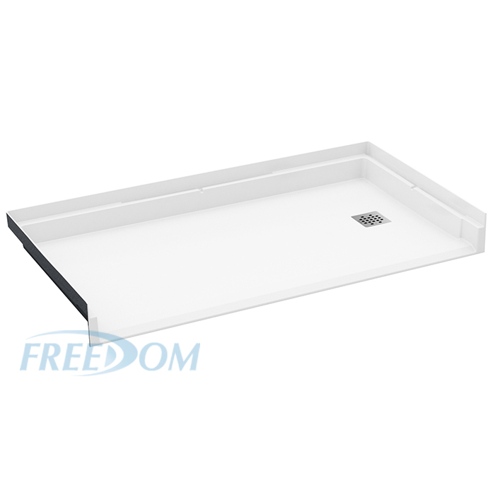 60 X 32 Accessible Shower Pan Right Drain Freedom Showers 0209